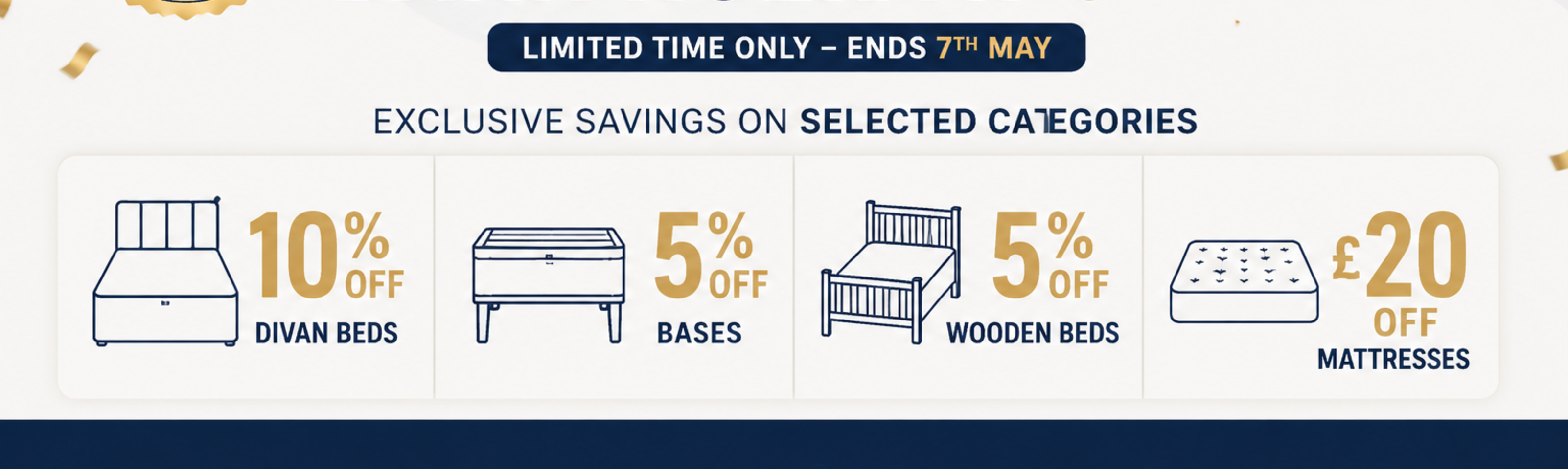 May Bank Holiday Bed Sale