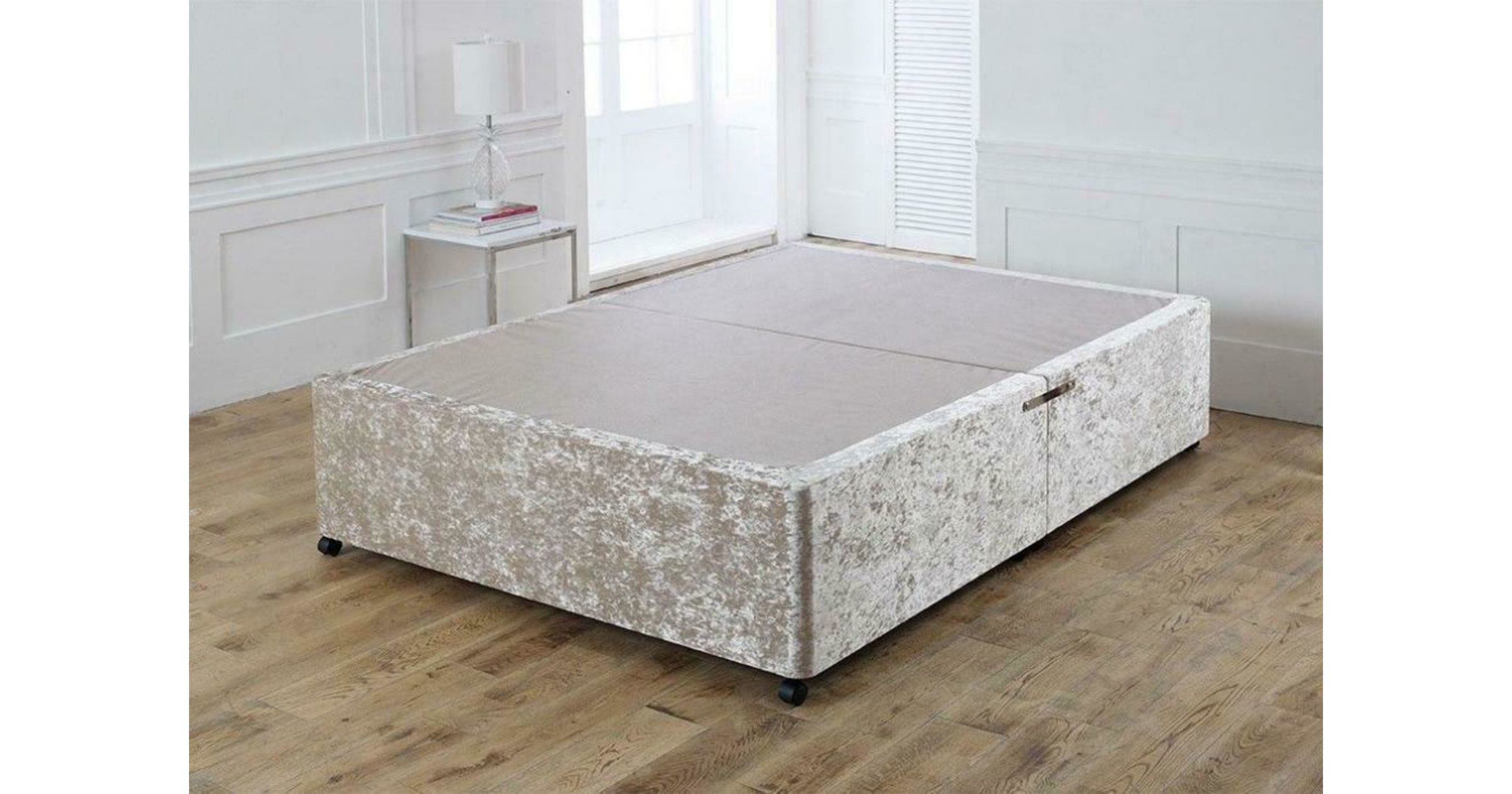 Made to Measure Crushed Velvet Divan Base Only