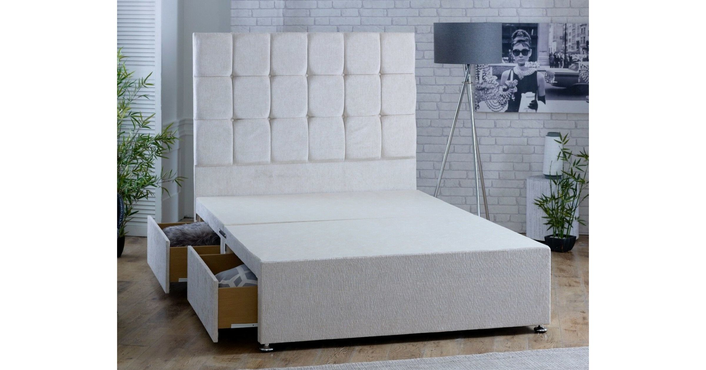 Made to Measure Naples Velvet Divan Base