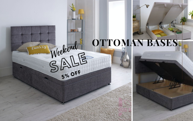 Ottoman Storage Beds - save 5% THIS weekend!
