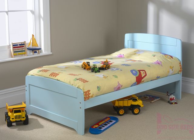 Child’s Rainbow Wooden Blue Bed