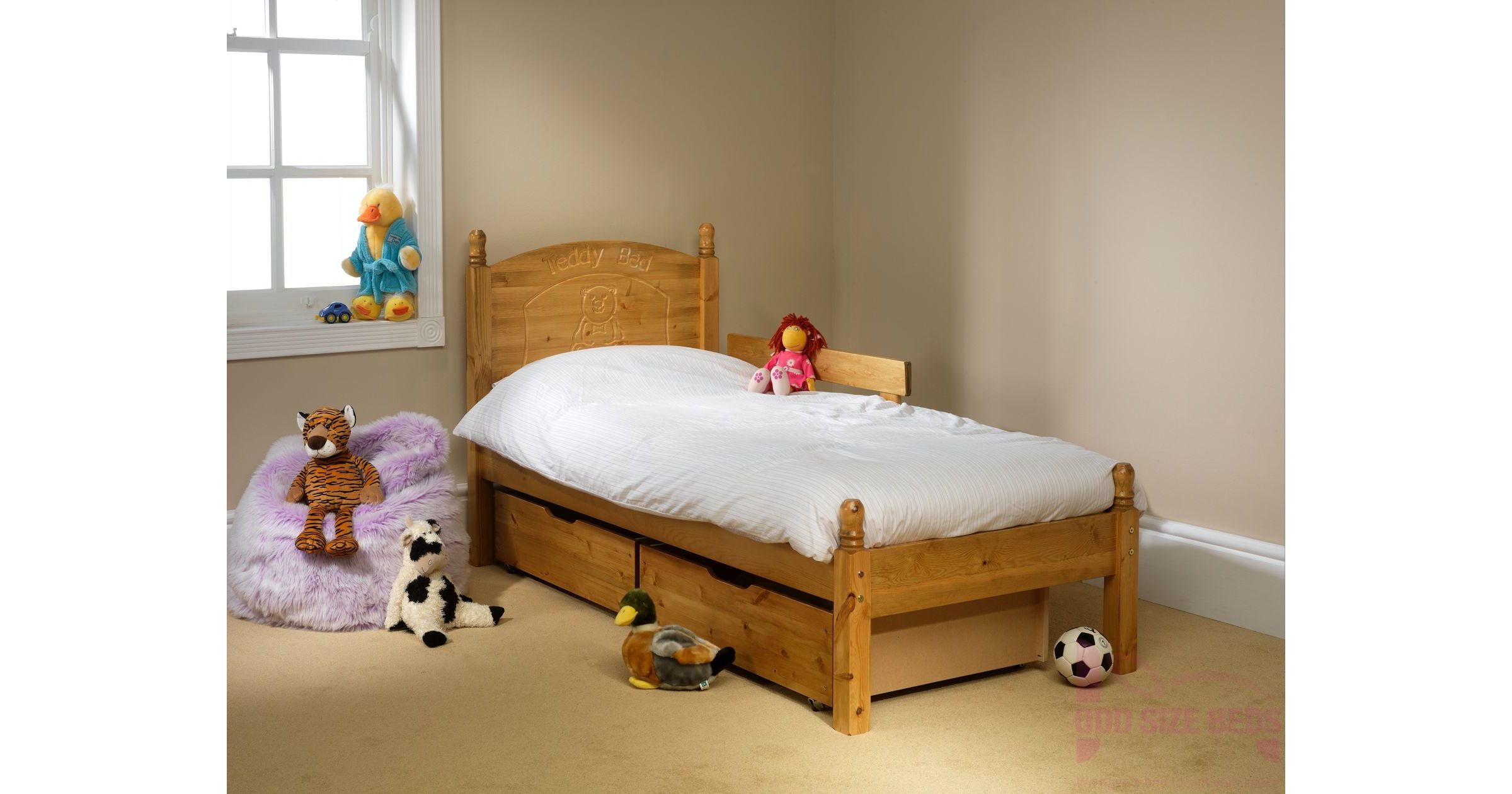 Made to Measure Child’s Wooden Bed Teddy Motif