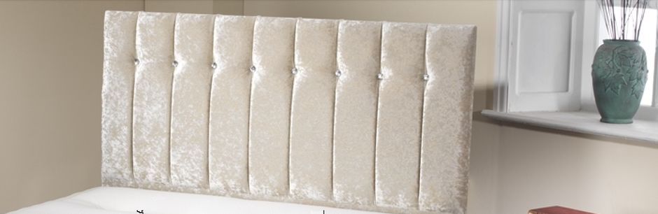 Pennine Headboard, Crushed Velvet