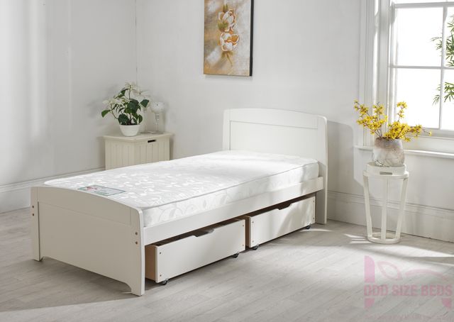 Child’s Rainbow Wooden White Bed