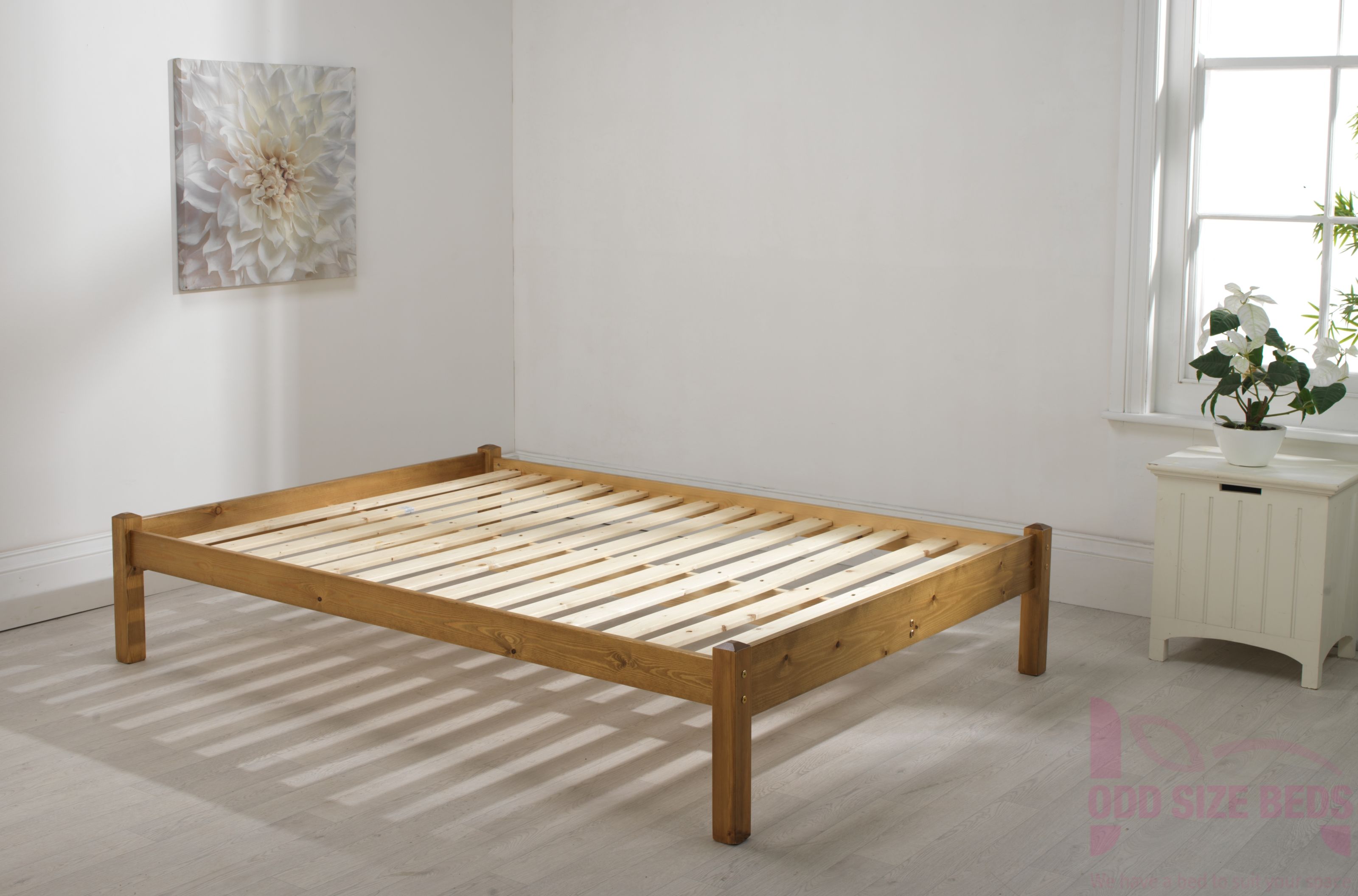 Friendship Mill Beds Studio Wooden Bed, Wooden King Size Bed Frame No Headboard